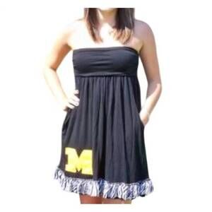 NEW LIVY LU university of missouri logo tube dress in black